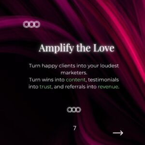 Pillar #8, Amplify the Love