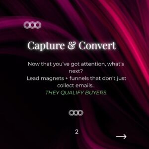 Capture and Convert, Pillar #2